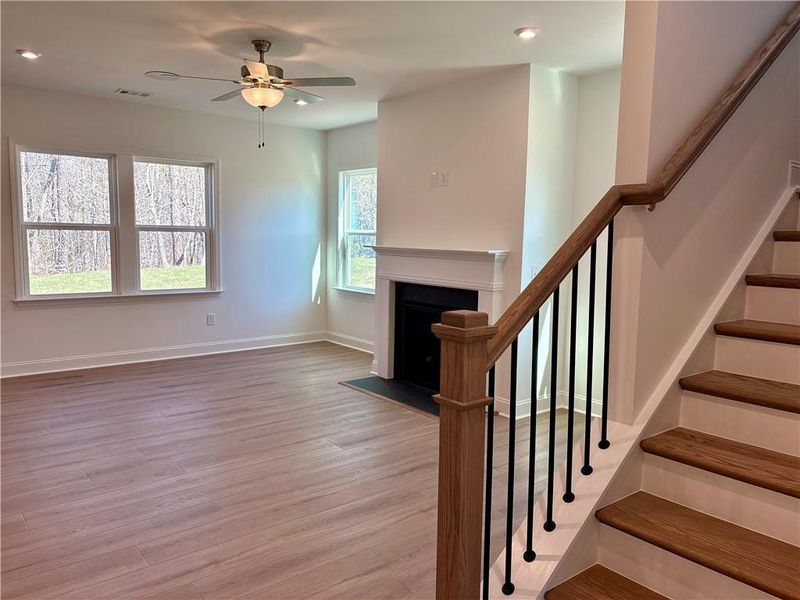 Spacious, unfurnished interior of a new home in Riversprings, Dacula (Image 32). Spacious, unfurnished interior of a new home in Riversprings, Dacula (Image 32).