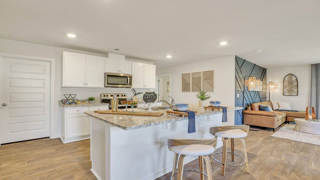 Furnished interior view inside a new home in The Groves at Bees Creek, Ridgeland (Image 9).