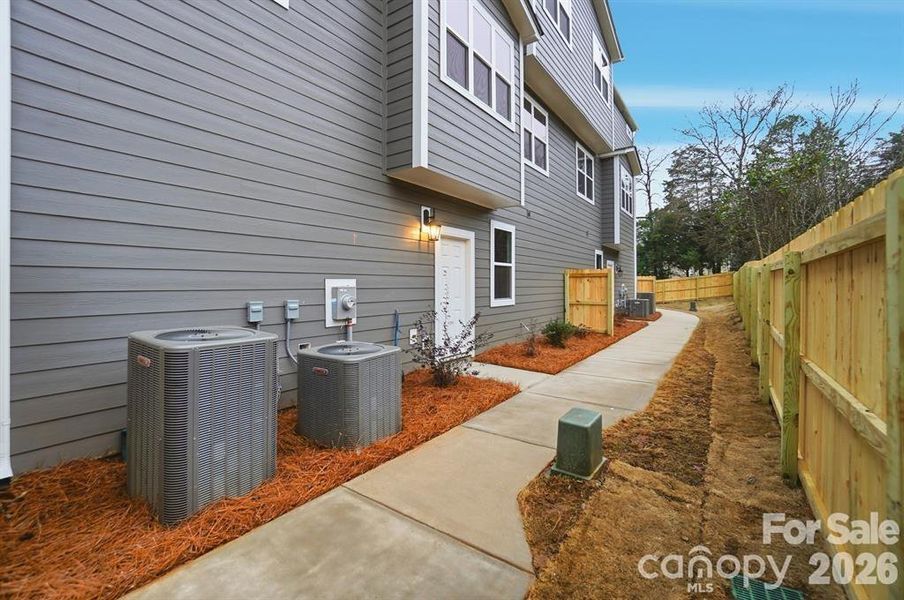 Exterior details and patio area of a home in , Charlotte (Image 4). Exterior details and patio area of a home in , Charlotte (Image 4).