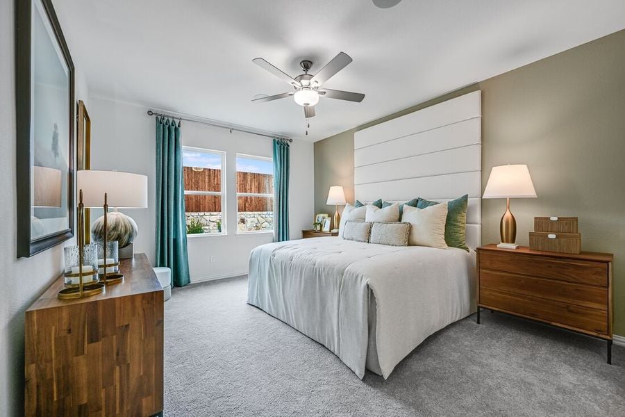 Representative furnished interior of a home built from the Georgetown by Taylor Morrison in River Ridge, Crandall (Image 10).