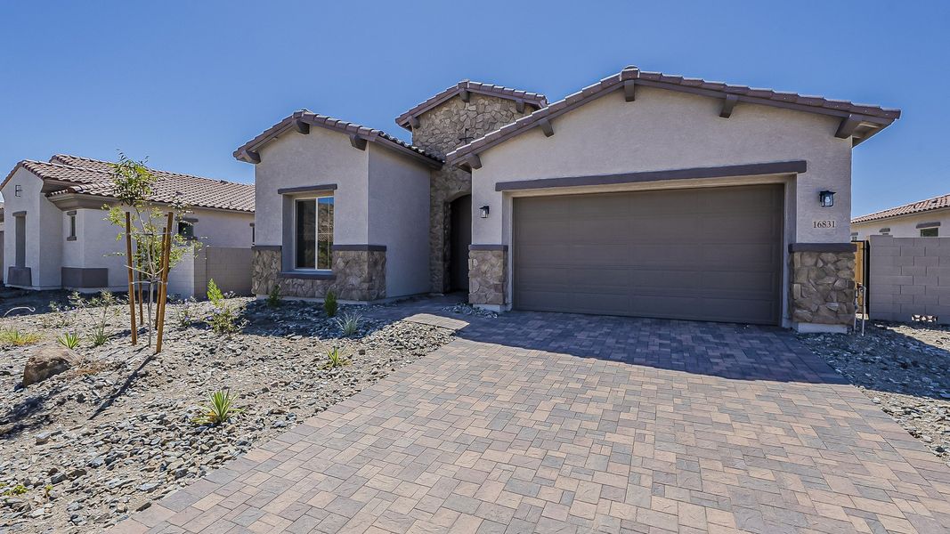 Furnished interior view inside a new home in Hacienda at Estrella, Goodyear (Image 1).