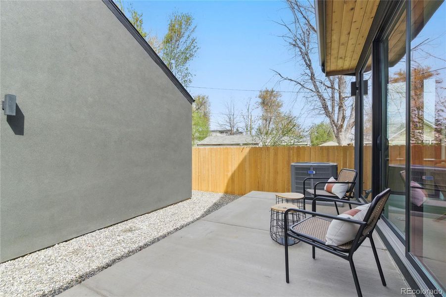 Exterior details and patio area of a home in , Englewood (Image 32).
