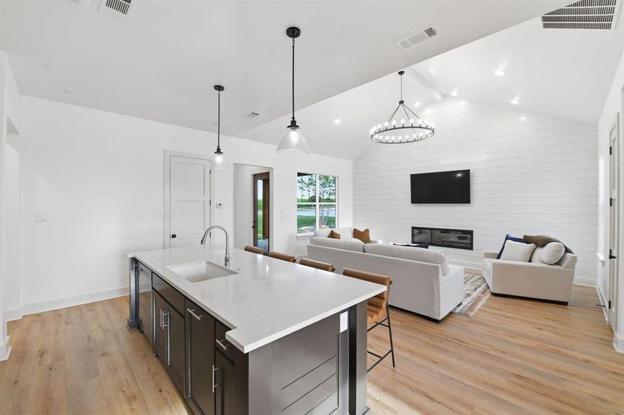 Furnished interior view inside a new home in , Graford (Image 13).