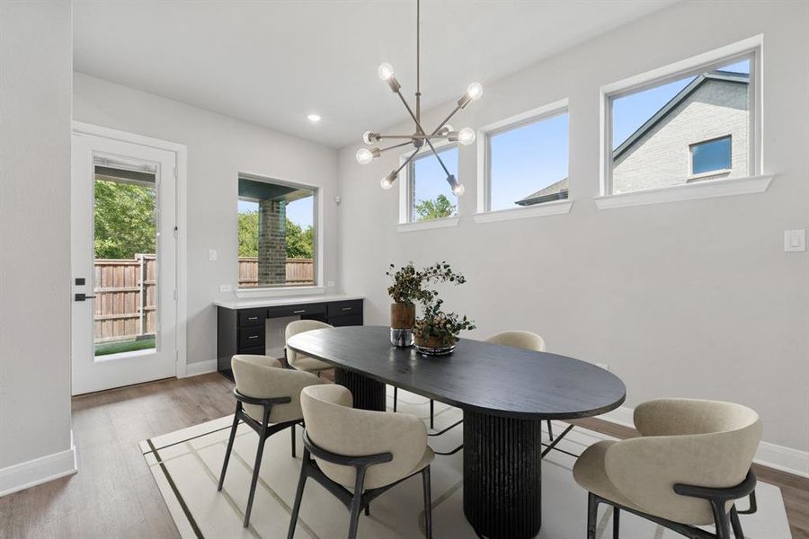 Furnished interior view inside a new home in South Pointe  Village Series, Mansfield (Image 11).