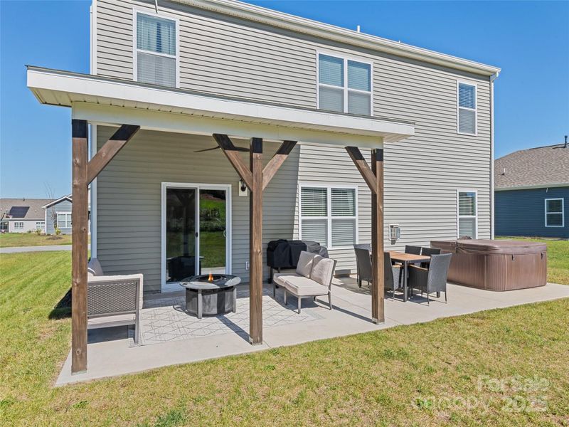 Exterior details and patio area of a home in , Fletcher (Image 2). Exterior details and patio area of a home in , Fletcher (Image 2).