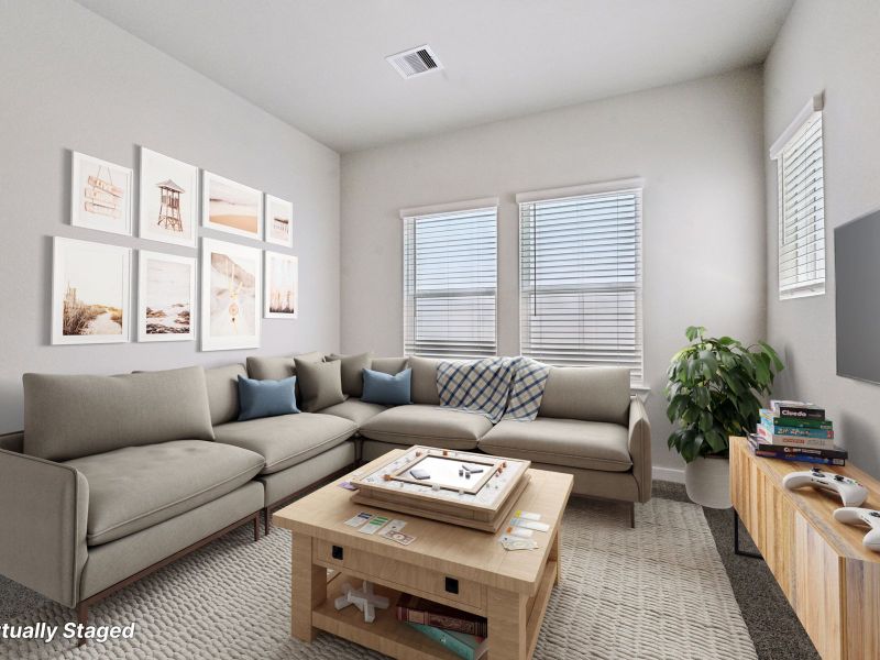 Furnished interior view inside a new home in Pinewood Trails - City Series, Atascocita (Image 12).