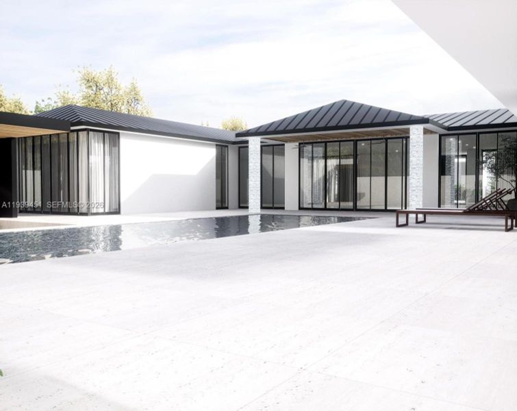 Exterior details and patio area of a home in , Miami Springs (Image 4).