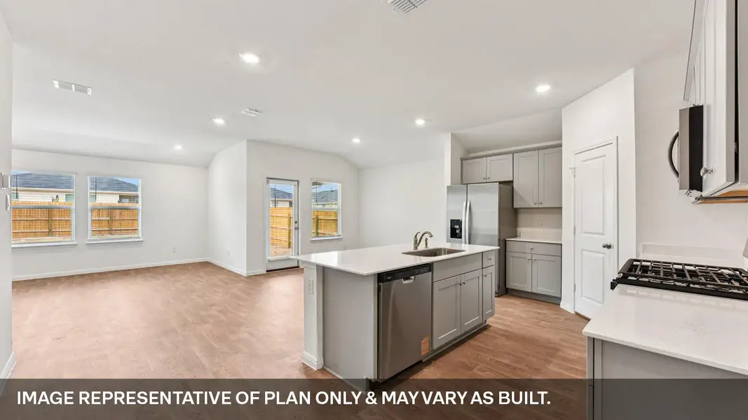 Furnished interior view inside a new home in Southgrove, Kyle (Image 3).