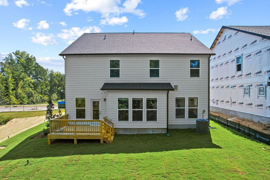 Exterior details and patio area of a home in Elmbrook, Indian Trail (Image 41). Exterior details and patio area of a home in Elmbrook, Indian Trail (Image 41).