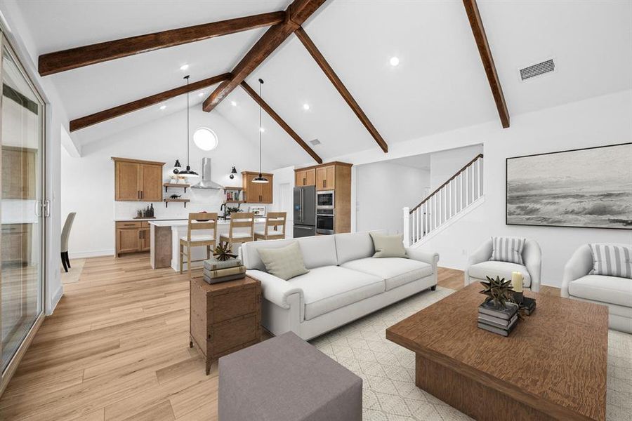 Furnished interior view inside a new home in Elevon, Lavon (Image 23). Furnished interior view inside a new home in Elevon, Lavon (Image 23).