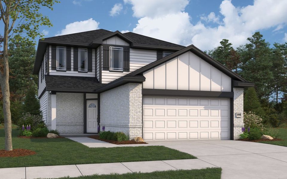 Mansfield - Elevation B - Color Scheme 1 Mansfield - Elevation B - Color Scheme 1