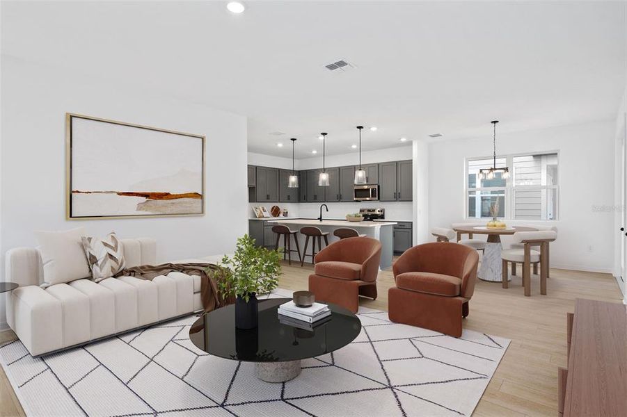 Furnished interior view inside a new home in Ellington Classical, St. Cloud (Image 4).