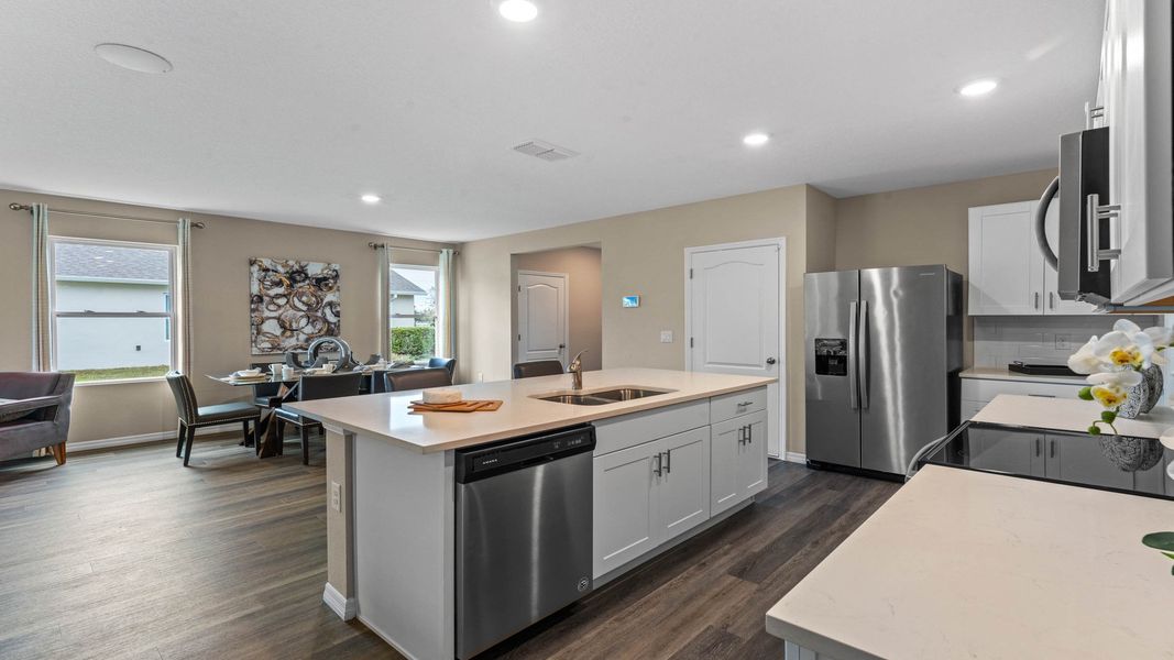 Furnished interior view inside a new home in Harmony West, St. Cloud (Image 12).