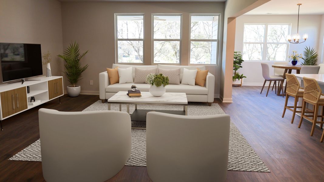 Furnished interior view inside a new home in Pottsview, Smyrna (Image 7).