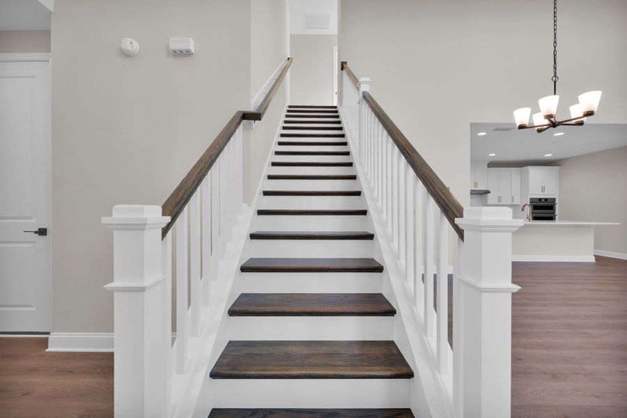 Representative unfurnished interior of a home built from the Palmetto by Riverside Homes in Mariposa at EverRange, Jacksonville (Image 45).