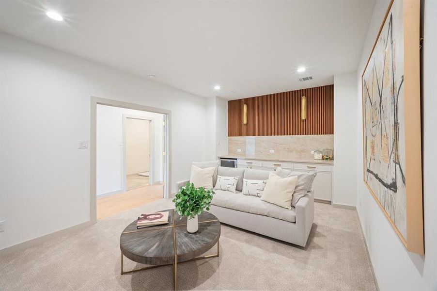 Furnished interior view inside a new home in , Dallas (Image 18).
