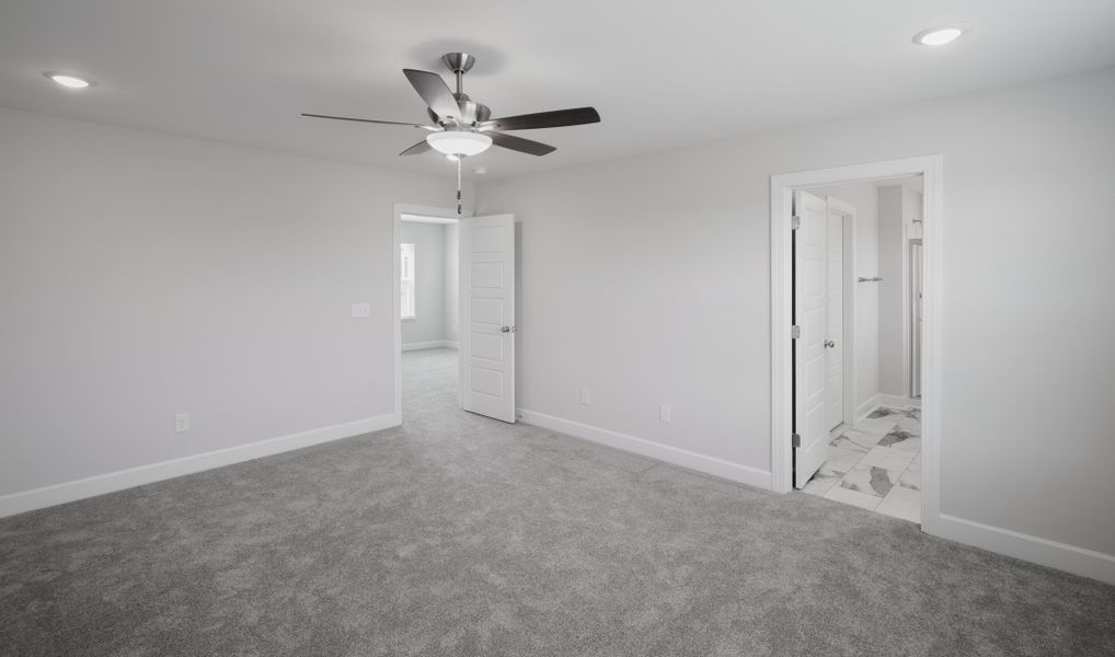 Representative unfurnished interior of a home built from the The Holland by Cothran Homes in Holly Ridge, Greenville (Image 36).