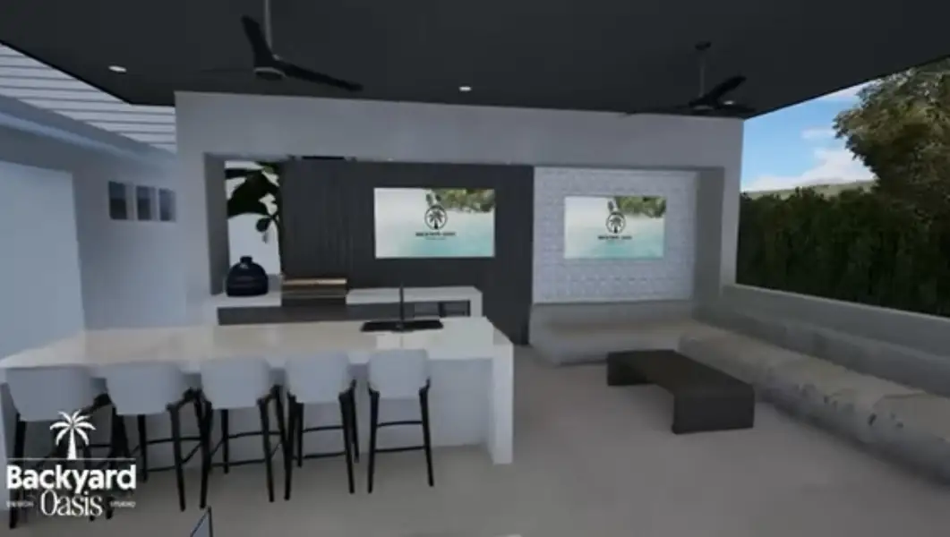 At $6,850,000 This is the backyard build out