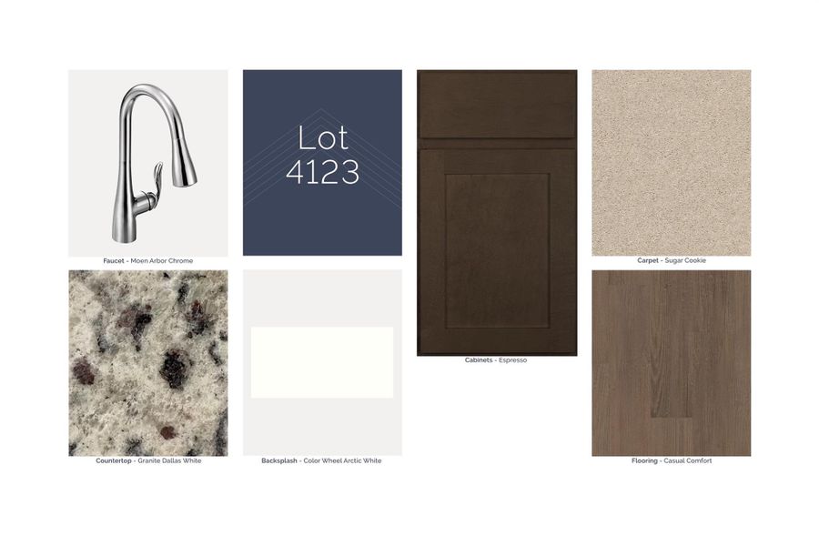 Sample of building materials used in homes in Summerview, Fulshear (Image 11).