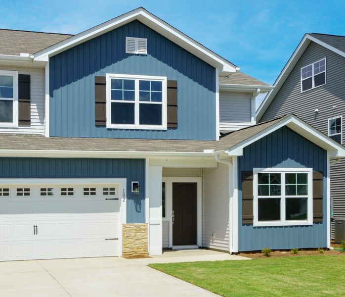 Representative exterior photo of a completed home built from the The Holland by Cothran Homes in Holly Ridge, Greenville, SC (Image 22).