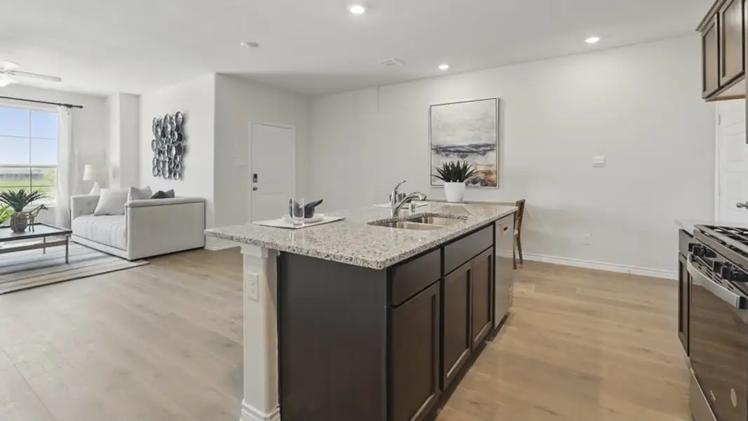 Furnished interior view inside a new home in Liberty Crossing, Royse City (Image 6).
