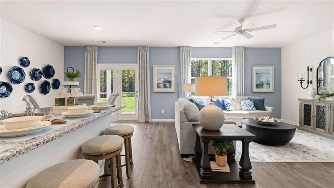 Furnished interior view inside a new home in Jackson Landing, Jefferson (Image 31). Furnished interior view inside a new home in Jackson Landing, Jefferson (Image 31).