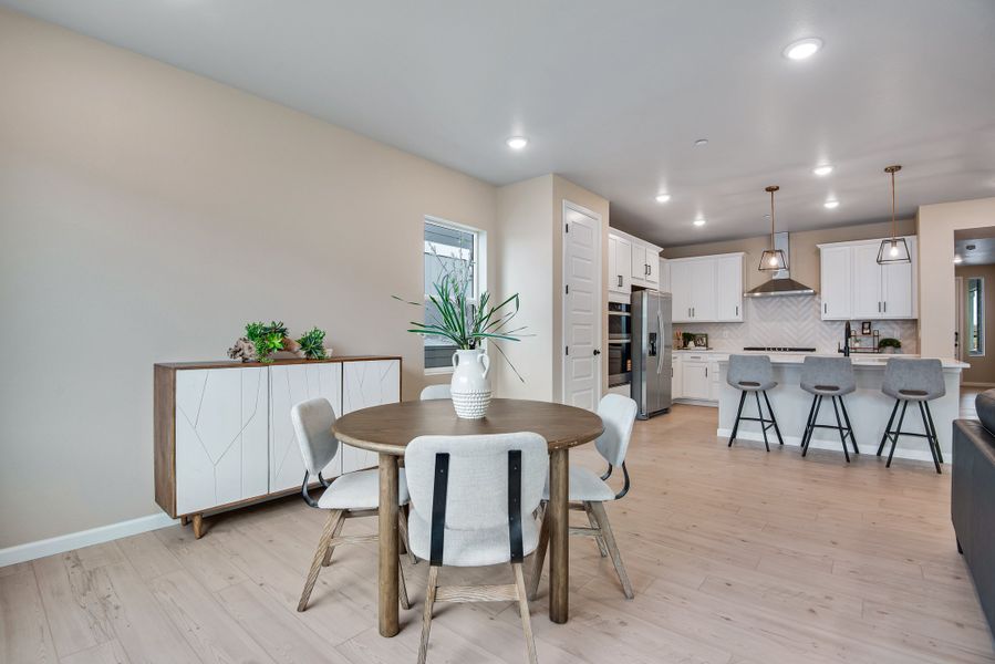 Furnished interior view inside a new home in Reunion, Commerce City (Image 27).