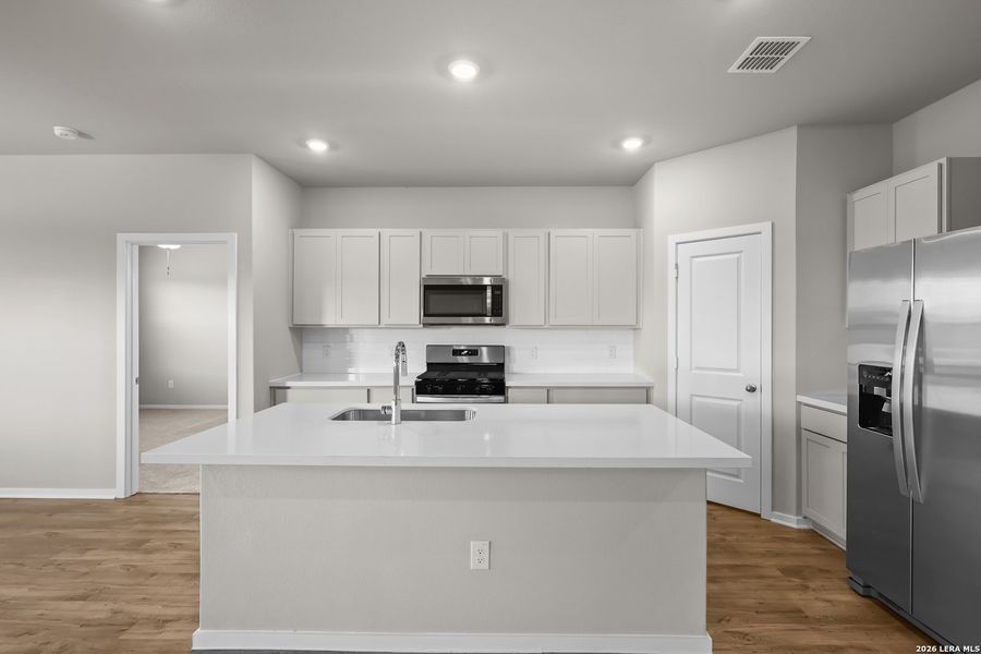Furnished interior view inside a new home in Garden Grove, San Antonio (Image 10). Furnished interior view inside a new home in Garden Grove, San Antonio (Image 10).