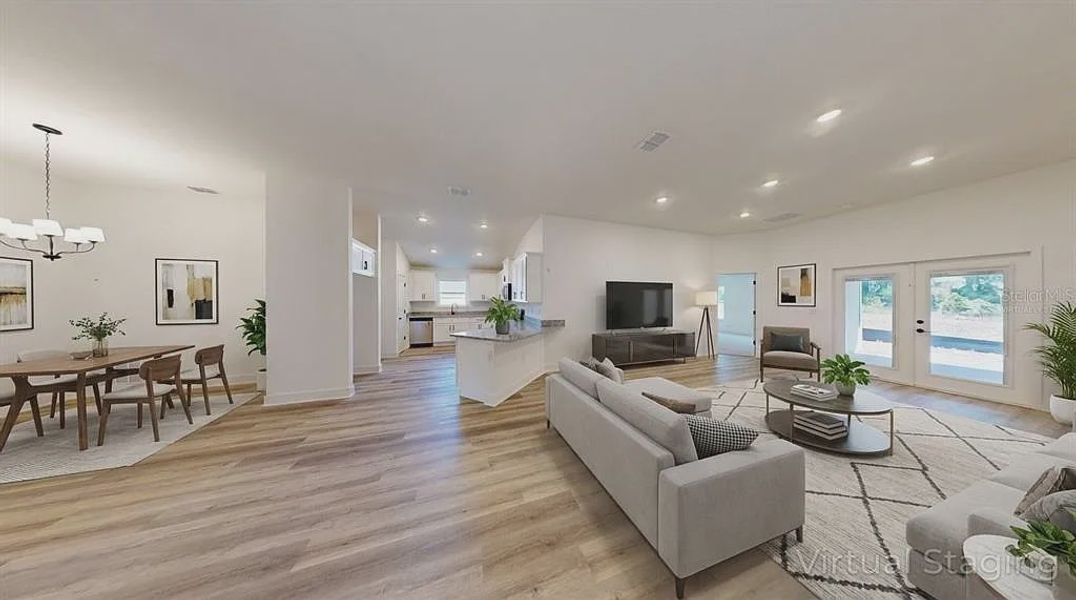 Furnished interior view inside a new home in Briarwood, Alachua (Image 9).