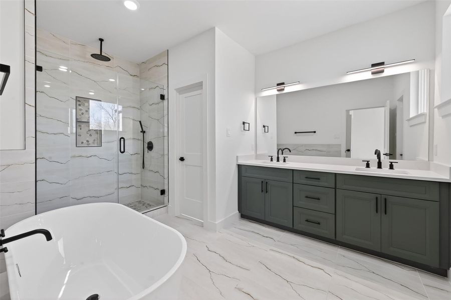 Furnished interior view inside a new home in , Houston (Image 18).