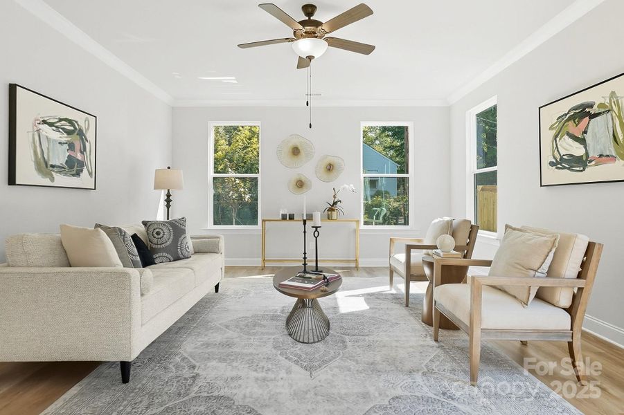 Furnished interior view inside a new home in , Charlotte (Image 33).