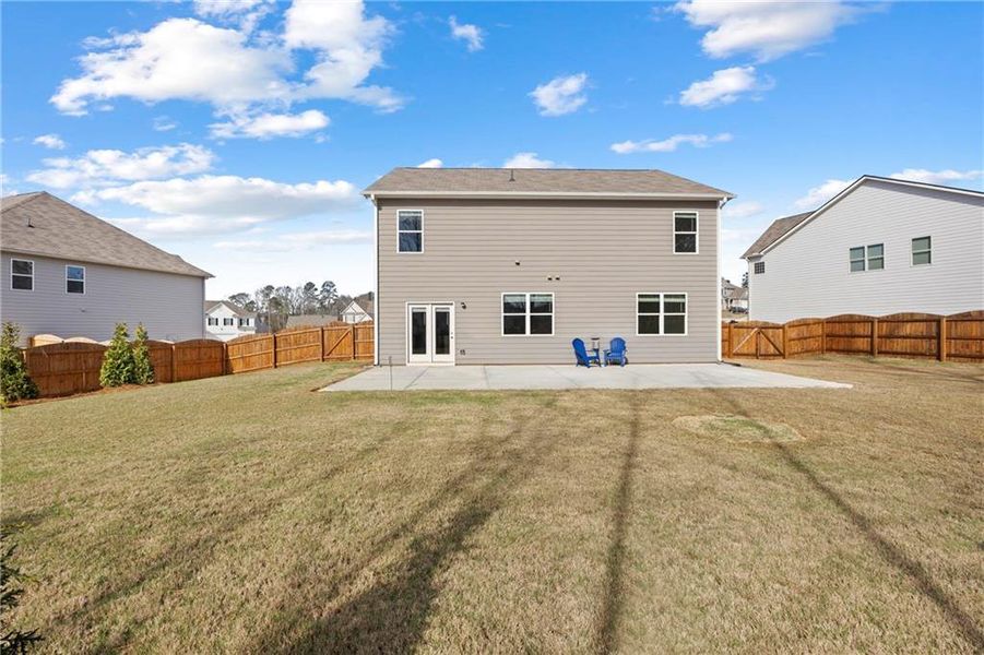 Exterior details and patio area of a home in , Braselton (Image 3). Exterior details and patio area of a home in , Braselton (Image 3).