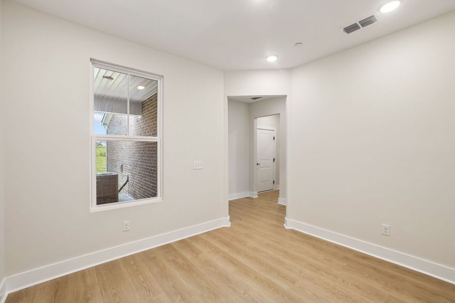 Representative unfurnished interior of a home built from the Calabar by Pulte Homes in Bradshaw Farms Reserve, Mount Juliet (Image 49). Representative unfurnished interior of a home built from the Calabar by Pulte Homes in Bradshaw Farms Reserve, Mount Juliet (Image 49).