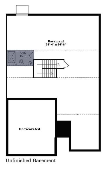 2D floor plan layout for the The Meadow by Norfolk Homes in The Meadows of Encore at Heritage Woods, Dexter, MI (Image 7).