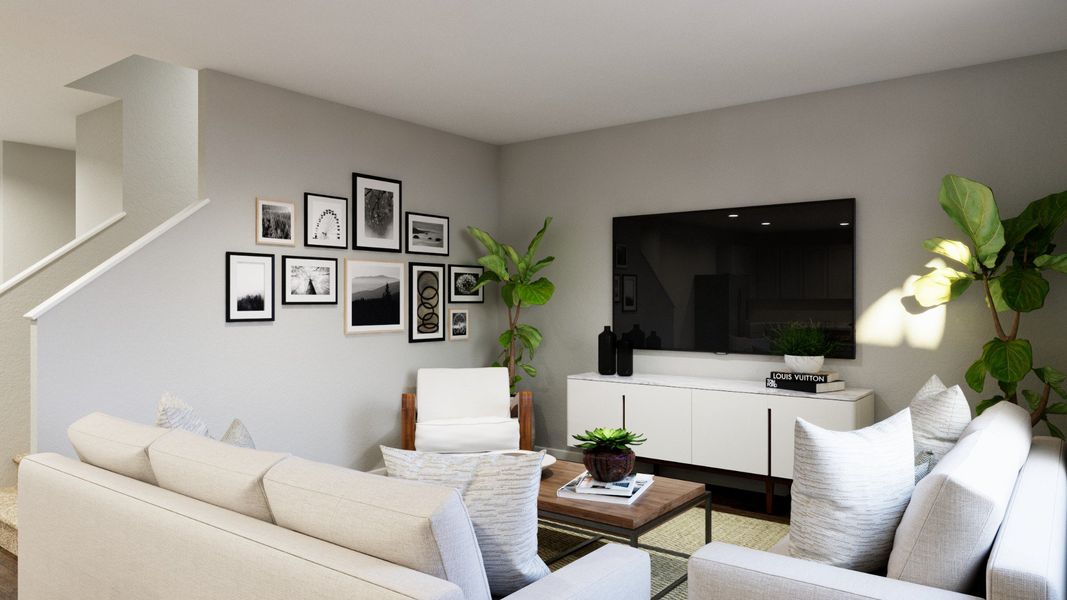 Representative furnished interior of a home built from the The Sienna - April Sound by Legend Homes in Lake Conroe Area Homes, Montgomery (Image 7).