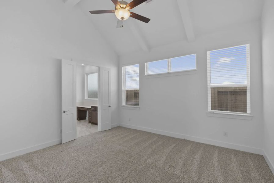 Representative unfurnished interior of a home built from the Nicklaus by Chesmar Homes in Riceland Alley Loads, Mont Belvieu (Image 75).