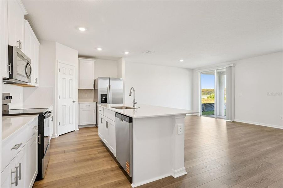 Furnished interior view inside a new home in The Meadow at Crossprairie, St. Cloud (Image 10).