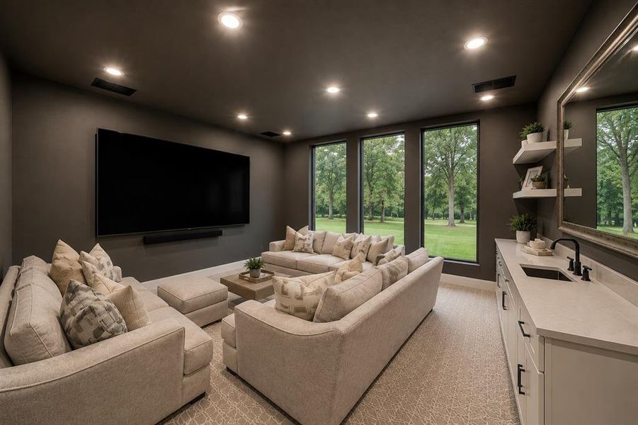 Furnished interior view inside a new home in , Aledo (Image 20).