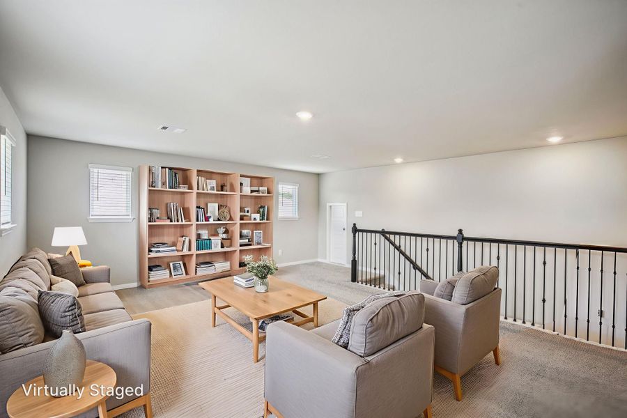 Furnished interior view inside a new home in Pine Lake Cove - Classic Series, Montgomery (Image 5).