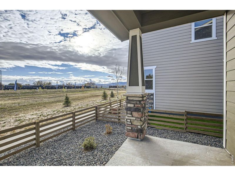 Exterior details and patio area of a home in Waterfield, Fort Collins (Image 21).