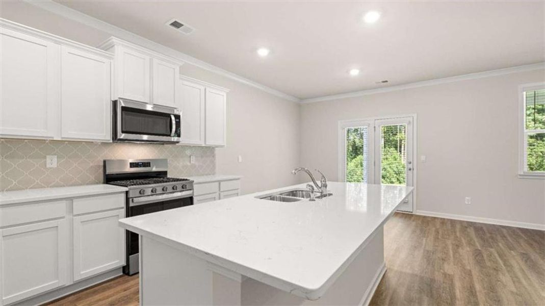 Furnished interior view inside a new home in Independence, Loganville (Image 13). Furnished interior view inside a new home in Independence, Loganville (Image 13).