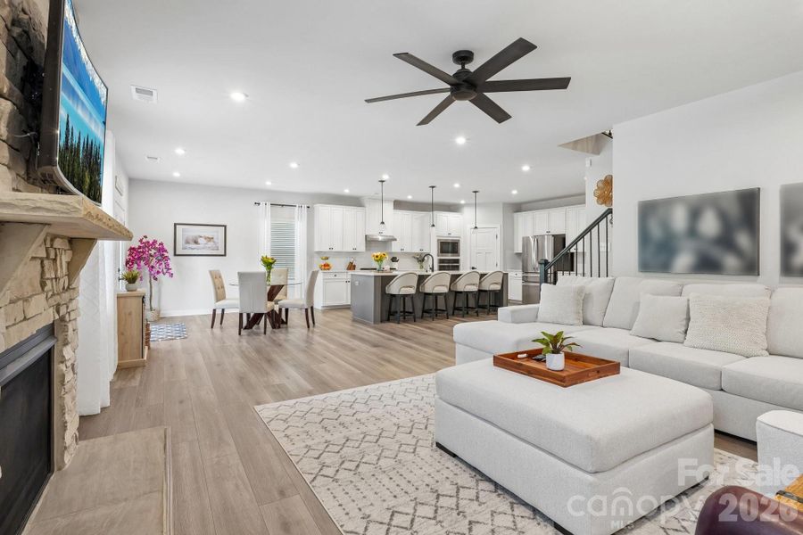 Furnished interior view inside a new home in , Indian Trail (Image 7).