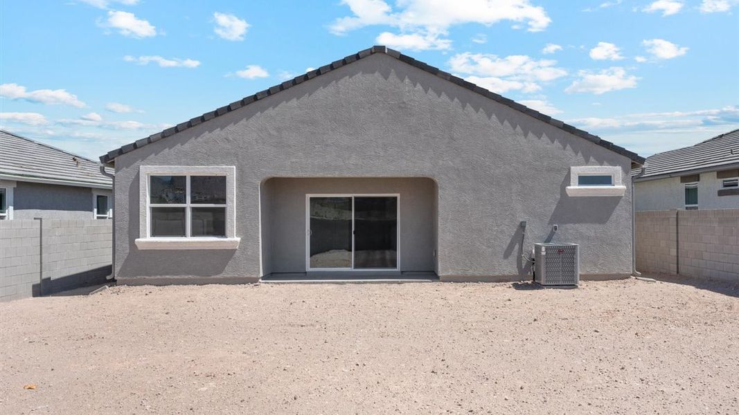 Exterior details and patio area of a home in Entrada Del Oro, Gold Canyon (Image 3).