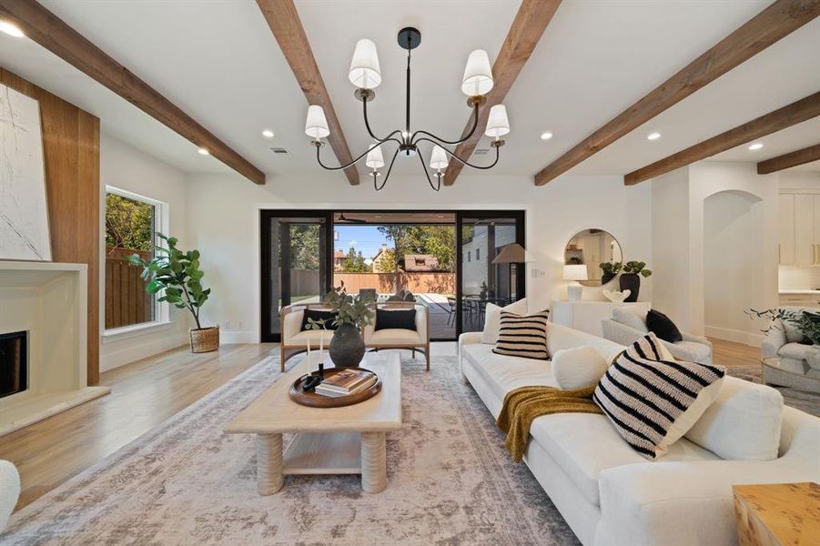 Furnished interior view inside a new home in , Dallas (Image 14).