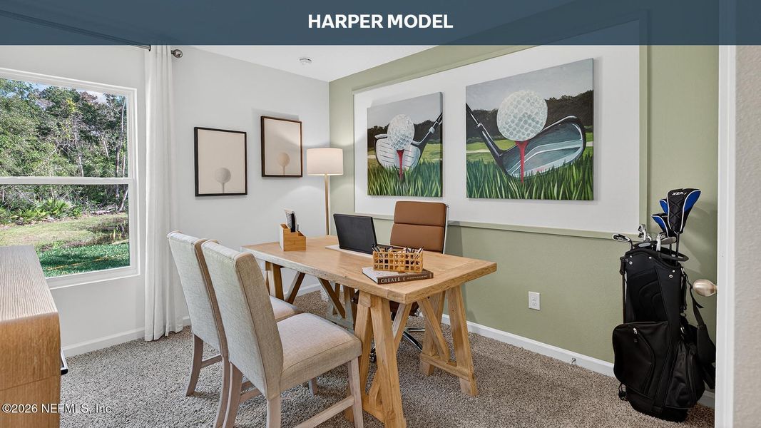 Furnished interior view inside a new home in Grand Reserve, Bunnell (Image 14). Furnished interior view inside a new home in Grand Reserve, Bunnell (Image 14).