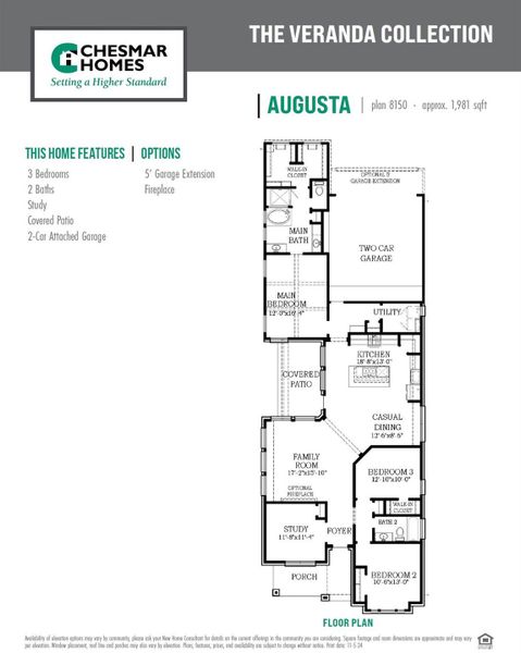 Augusta Floorplan Augusta Floorplan