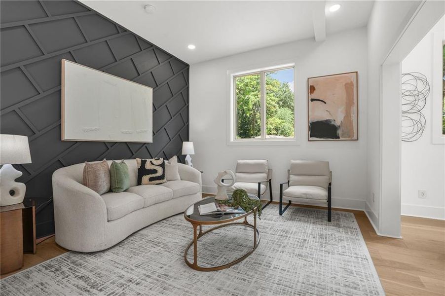 Furnished interior view inside a new home in , Atlanta (Image 19).