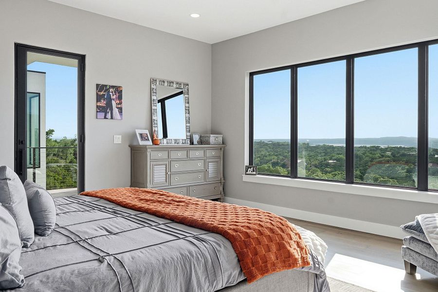 Furnished interior view inside a new home in , Volente (Image 17).