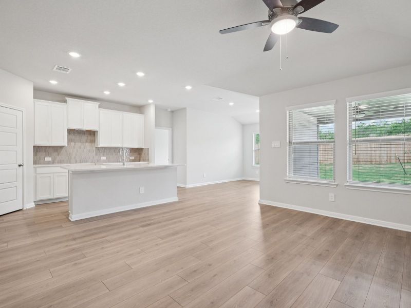 Living room in the Briscoe floorplan at a Meritage Homes community. Living room in the Briscoe floorplan at a Meritage Homes community.