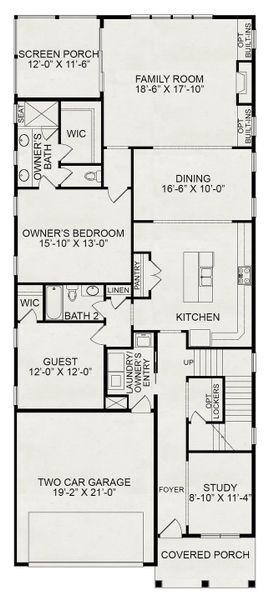 2D floor plan layout for the Rosemary by Homes by Dickerson in Wendell Falls, Wendell, NC (Image 3). 2D floor plan layout for the Rosemary by Homes by Dickerson in Wendell Falls, Wendell, NC (Image 3).